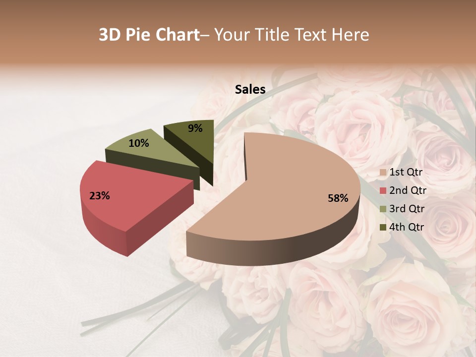 Bouquet Blossom Romance PowerPoint Template