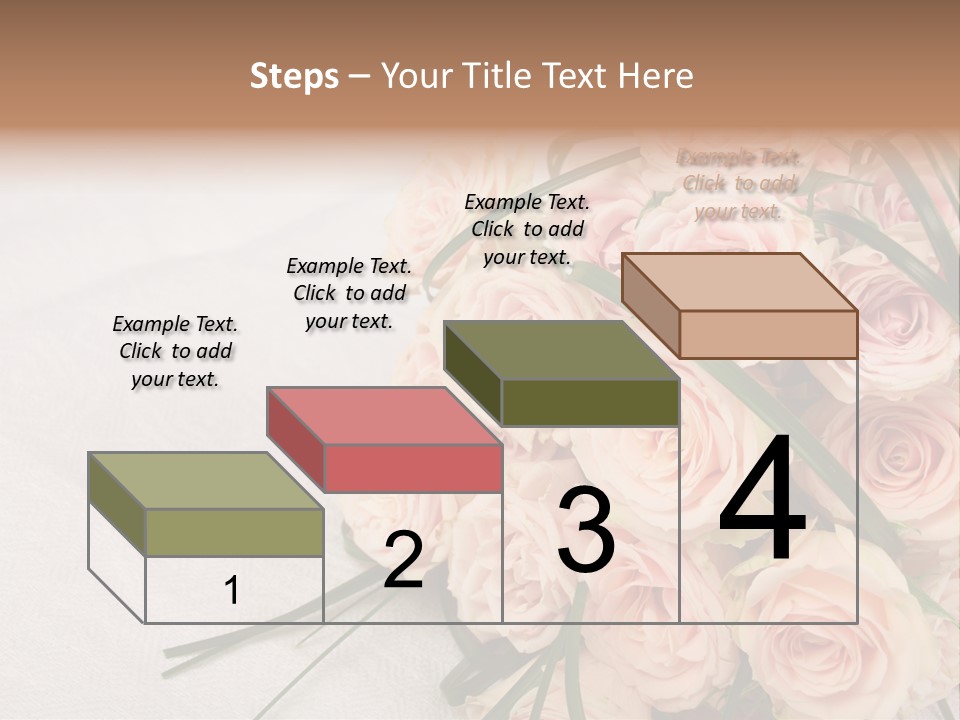 Bouquet Blossom Romance PowerPoint Template