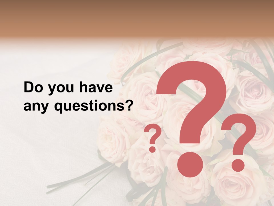 Bouquet Blossom Romance PowerPoint Template