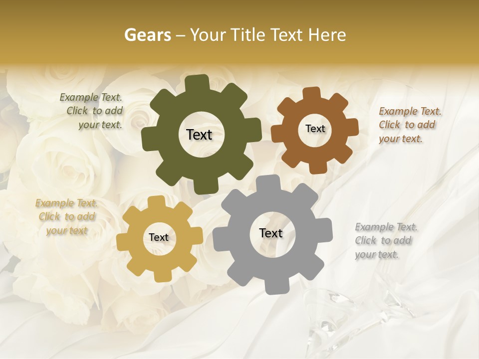 Rose Close Up Anniversary PowerPoint Template