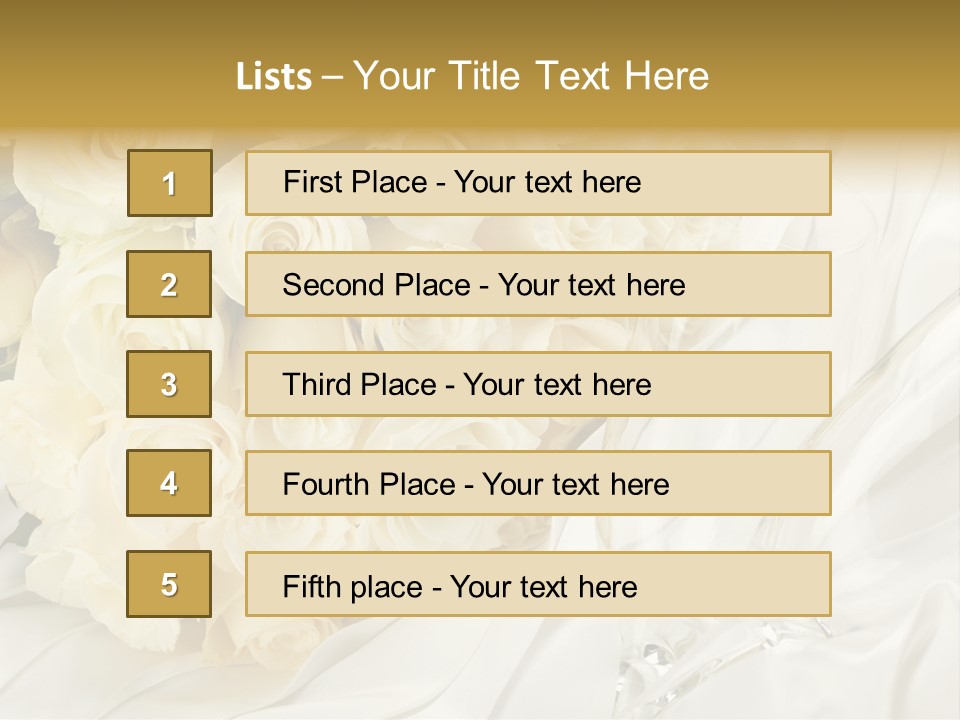 Rose Close Up Anniversary PowerPoint Template