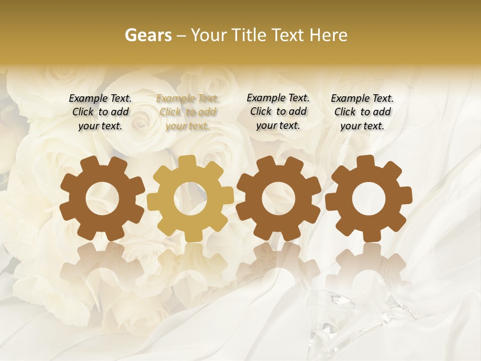 Rose Close Up Anniversary PowerPoint Template