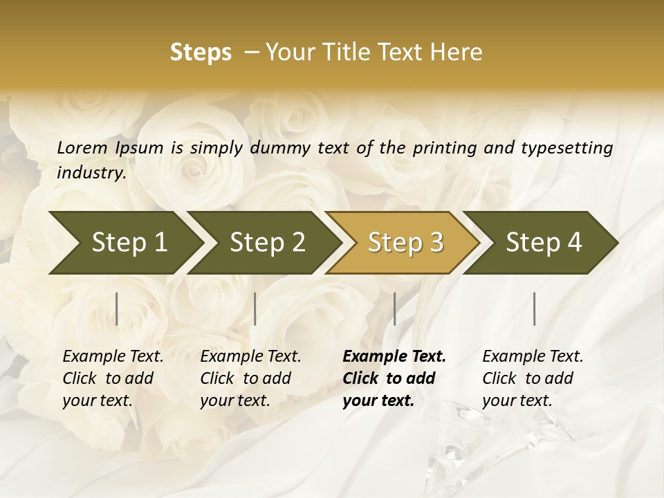 Rose Close Up Anniversary PowerPoint Template