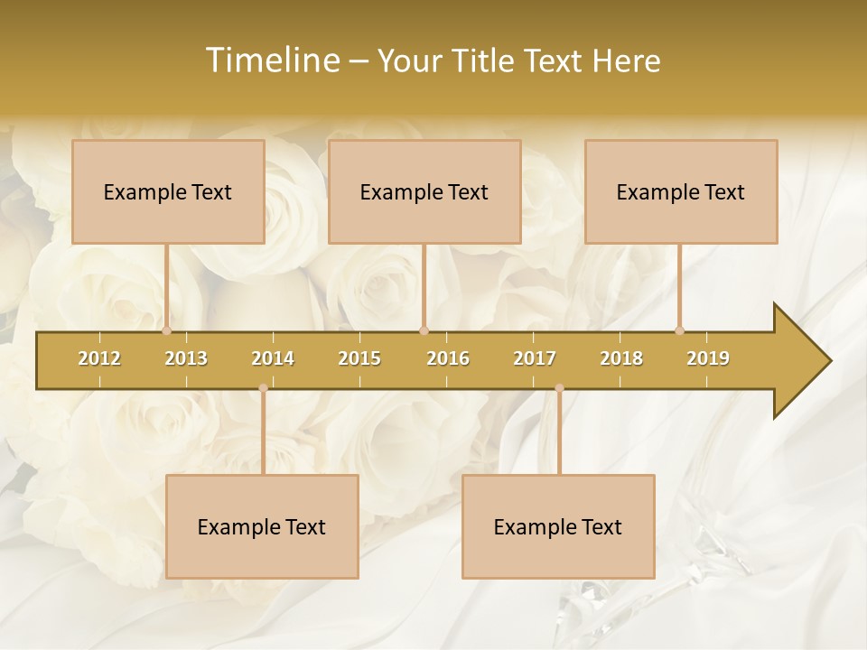 Rose Close Up Anniversary PowerPoint Template