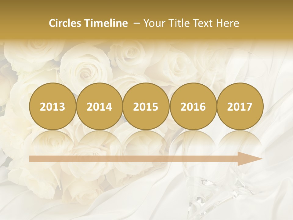 Rose Close Up Anniversary PowerPoint Template