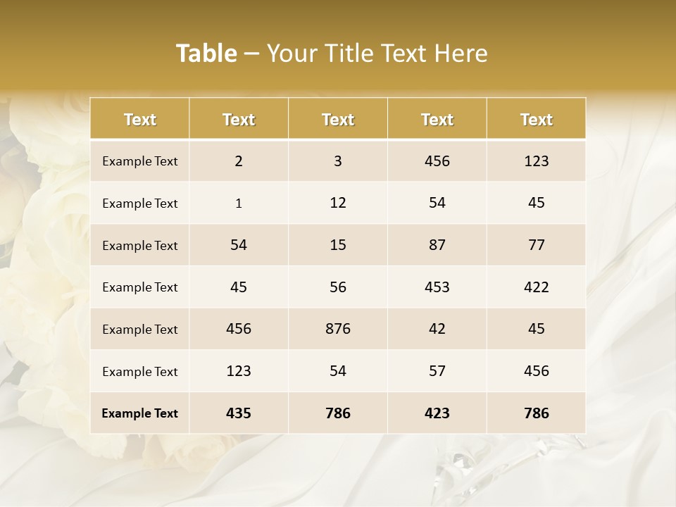 Rose Close Up Anniversary PowerPoint Template