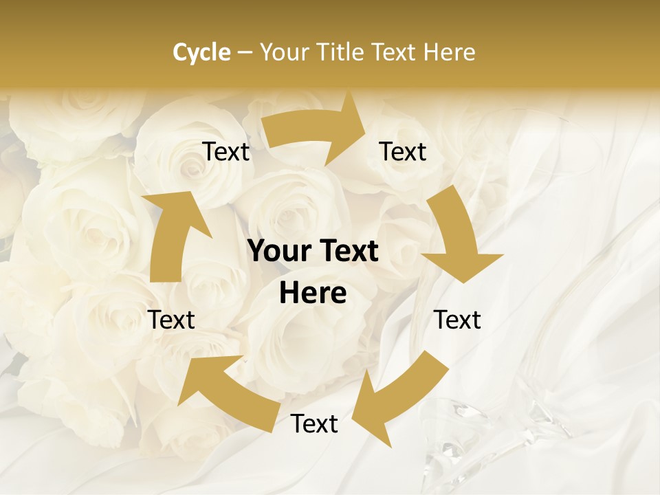 Rose Close Up Anniversary PowerPoint Template