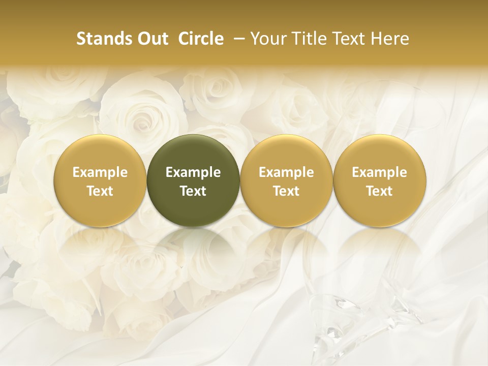 Rose Close Up Anniversary PowerPoint Template
