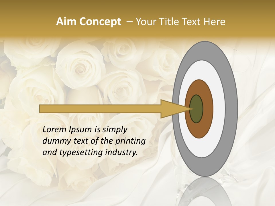 Rose Close Up Anniversary PowerPoint Template