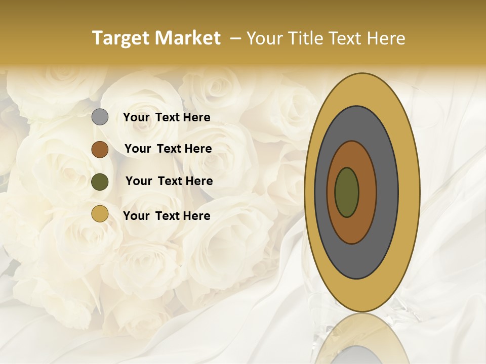 Rose Close Up Anniversary PowerPoint Template