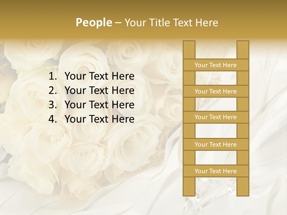 Rose Close Up Anniversary PowerPoint Template