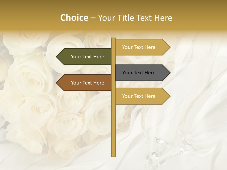 Rose Close Up Anniversary PowerPoint Template