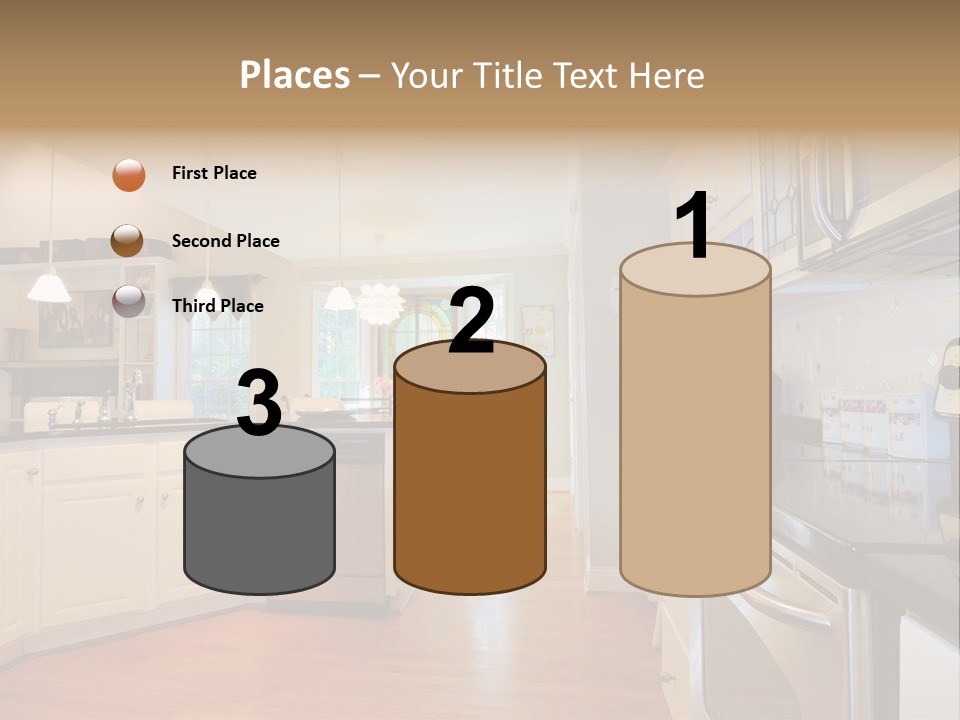 Wide Angle Shelves Interiors PowerPoint Template