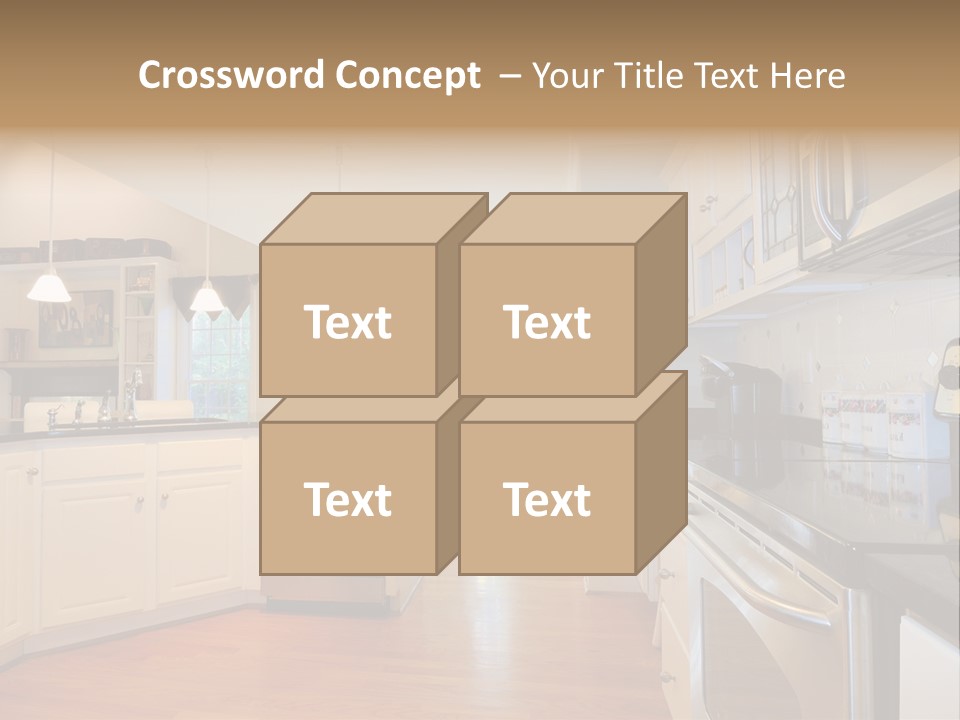 Wide Angle Shelves Interiors PowerPoint Template