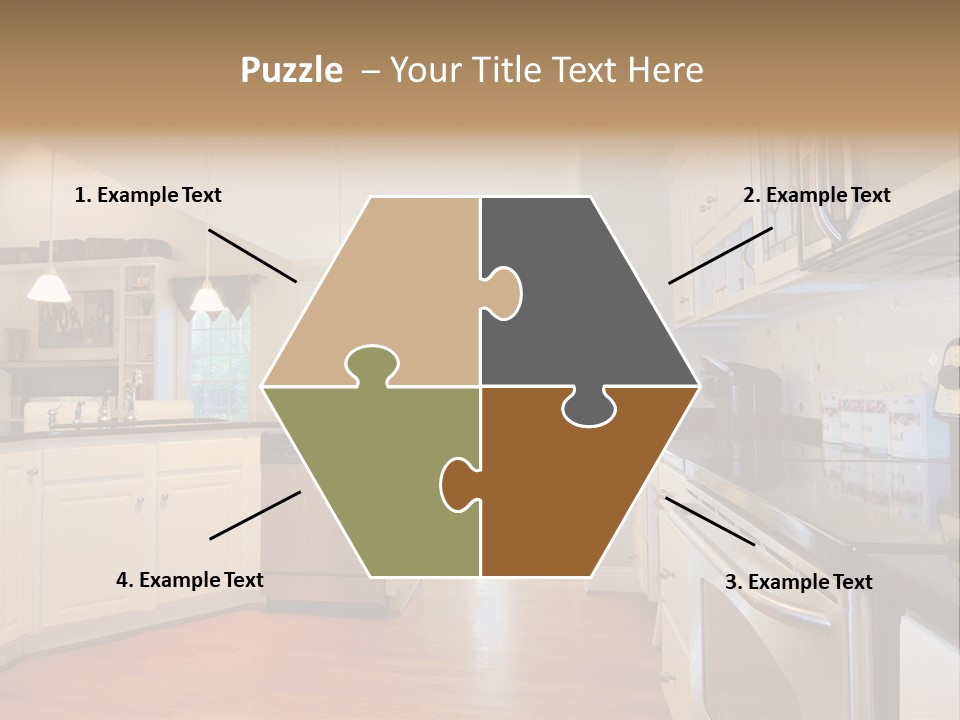 Wide Angle Shelves Interiors PowerPoint Template