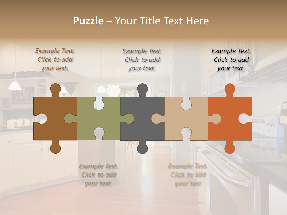 Wide Angle Shelves Interiors PowerPoint Template