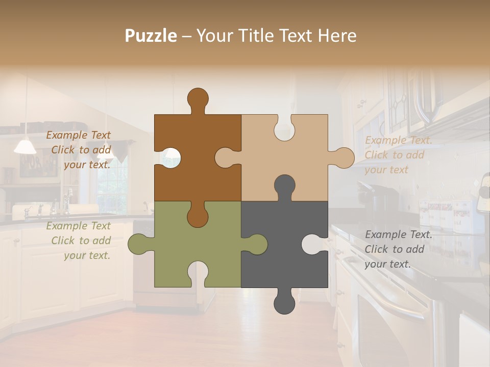 Wide Angle Shelves Interiors PowerPoint Template