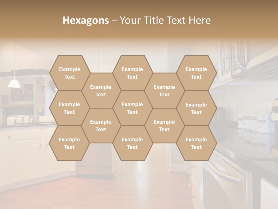 Wide Angle Shelves Interiors PowerPoint Template