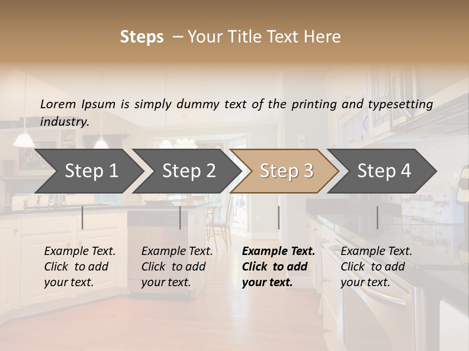 Wide Angle Shelves Interiors PowerPoint Template