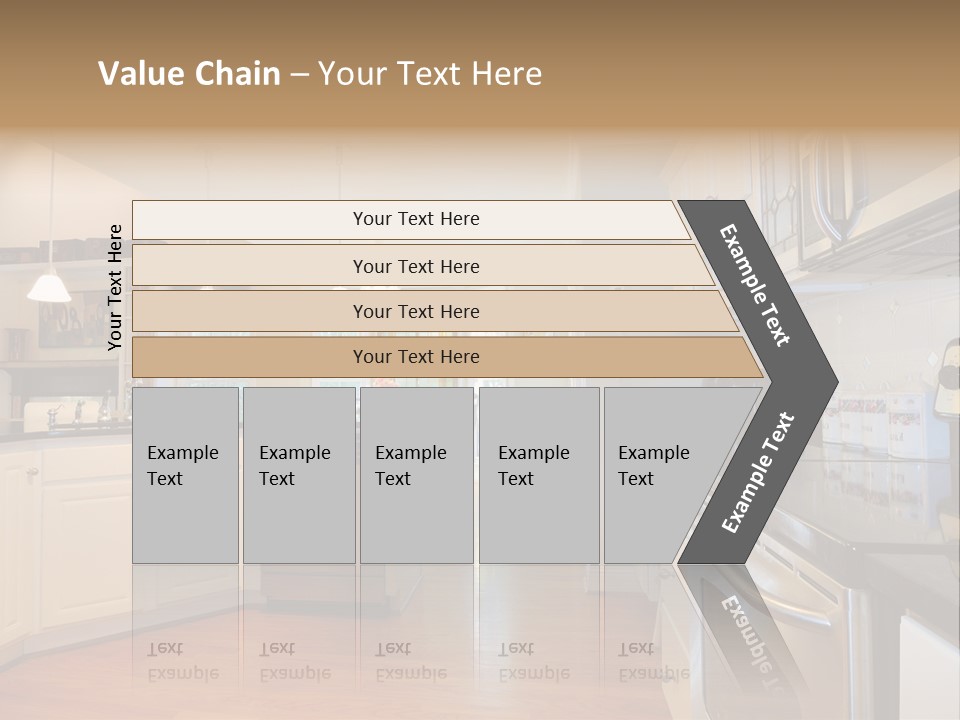 Wide Angle Shelves Interiors PowerPoint Template