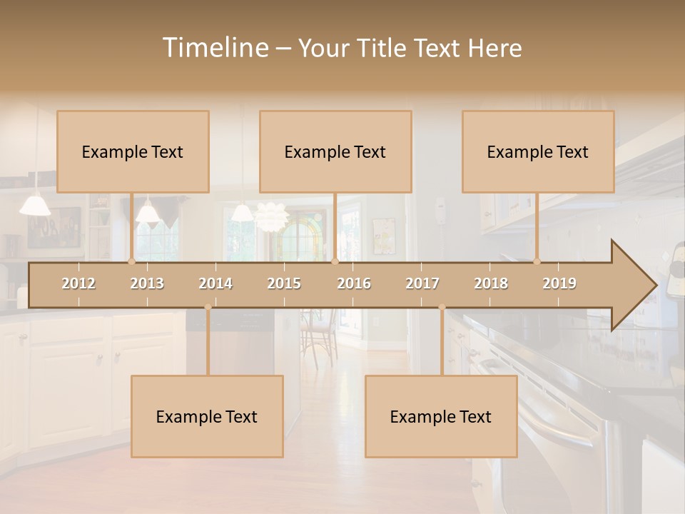 Wide Angle Shelves Interiors PowerPoint Template