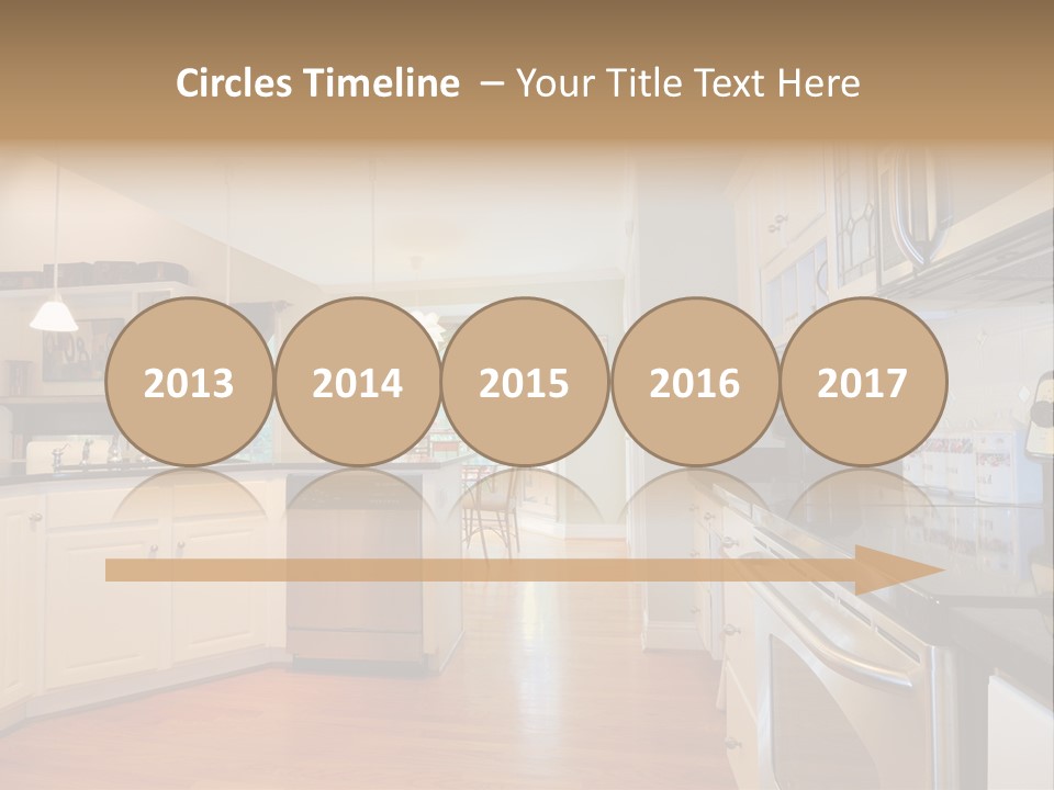 Wide Angle Shelves Interiors PowerPoint Template