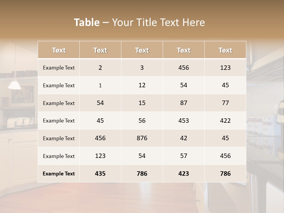 Wide Angle Shelves Interiors PowerPoint Template