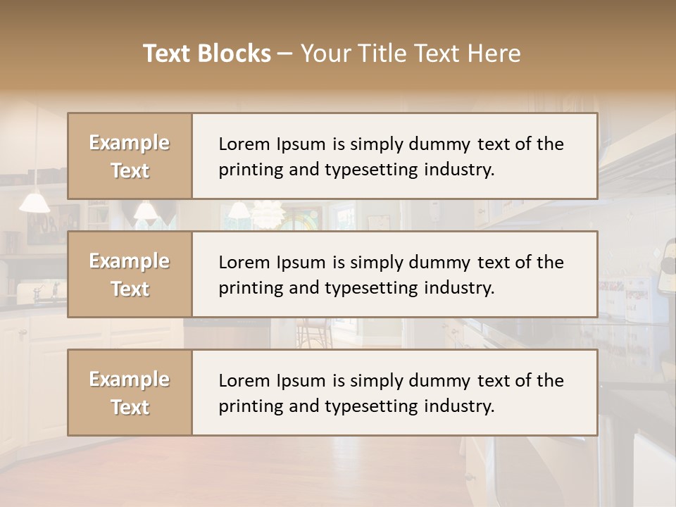 Wide Angle Shelves Interiors PowerPoint Template
