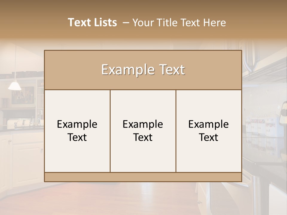 Wide Angle Shelves Interiors PowerPoint Template