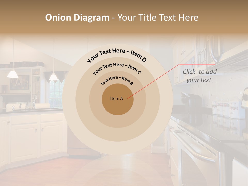 Wide Angle Shelves Interiors PowerPoint Template