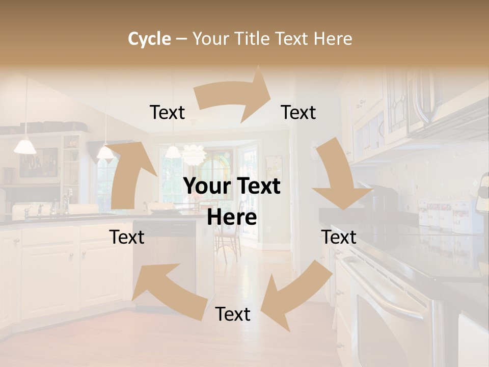 Wide Angle Shelves Interiors PowerPoint Template