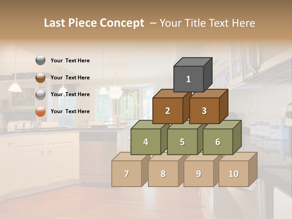 Wide Angle Shelves Interiors PowerPoint Template