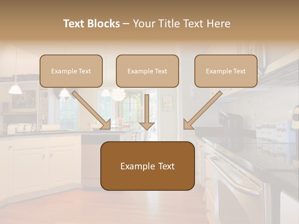 Wide Angle Shelves Interiors PowerPoint Template
