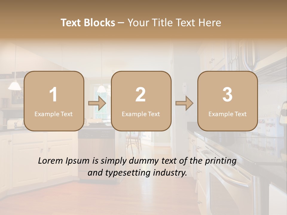 Wide Angle Shelves Interiors PowerPoint Template