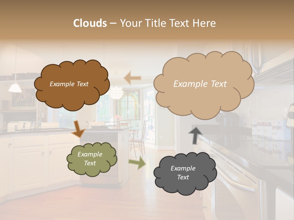 Wide Angle Shelves Interiors PowerPoint Template