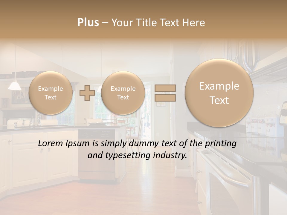 Wide Angle Shelves Interiors PowerPoint Template