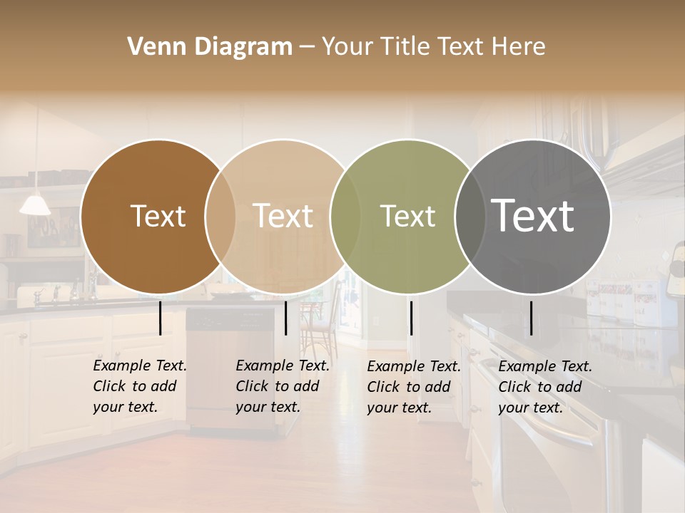 Wide Angle Shelves Interiors PowerPoint Template