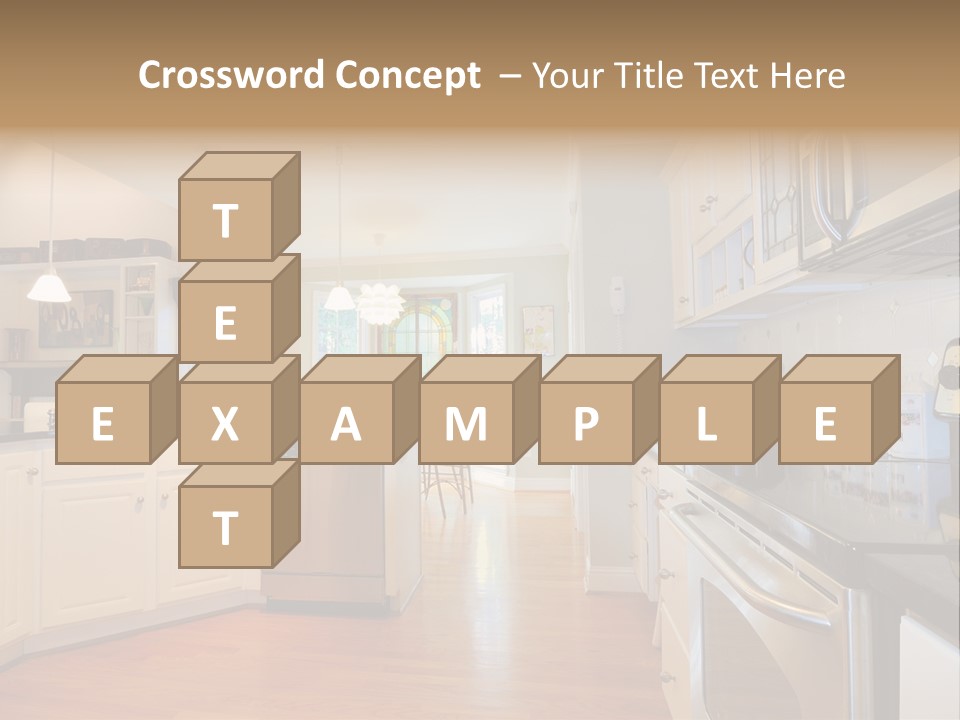 Wide Angle Shelves Interiors PowerPoint Template