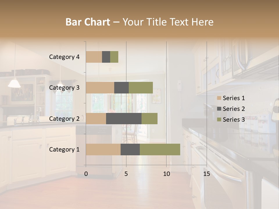 Wide Angle Shelves Interiors PowerPoint Template