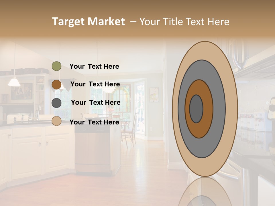 Wide Angle Shelves Interiors PowerPoint Template