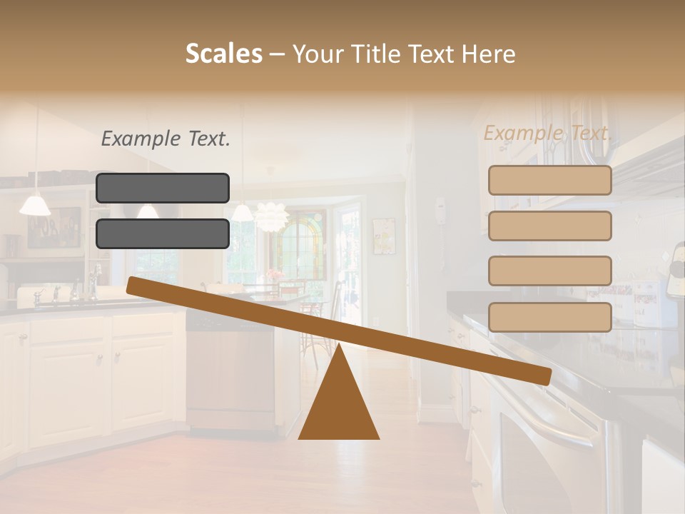 Wide Angle Shelves Interiors PowerPoint Template