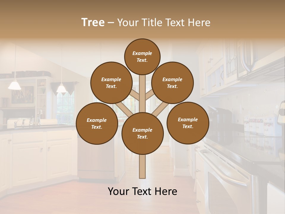 Wide Angle Shelves Interiors PowerPoint Template