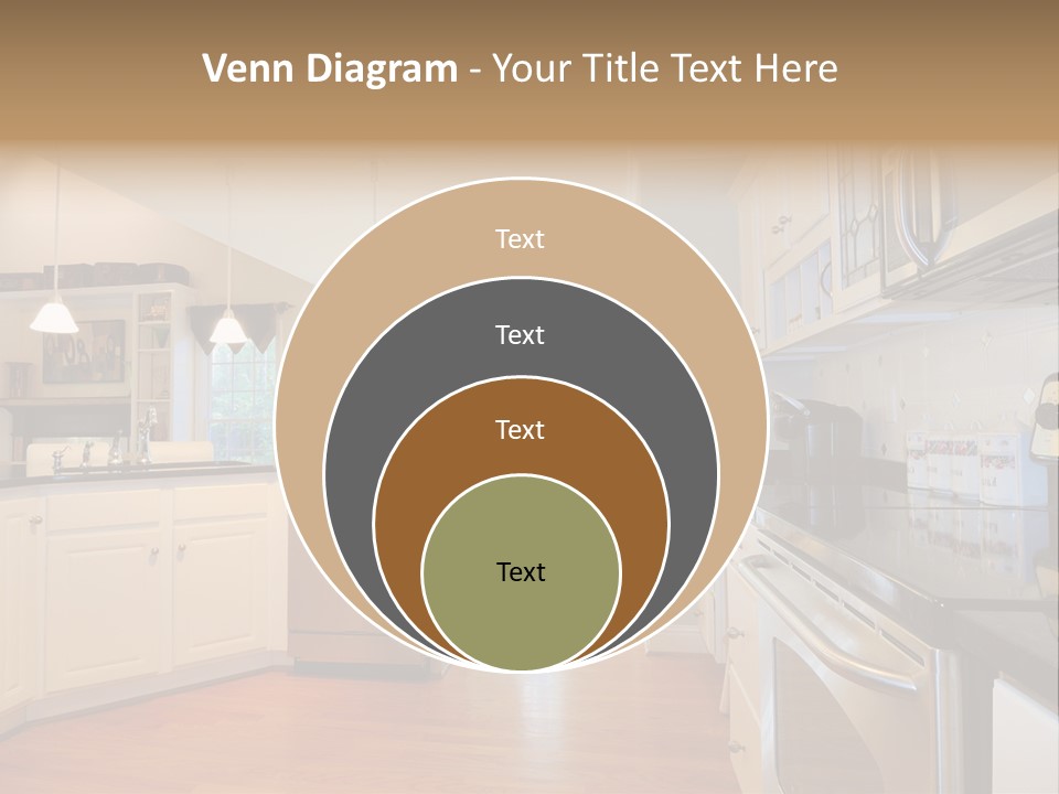 Wide Angle Shelves Interiors PowerPoint Template