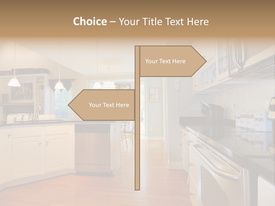 Wide Angle Shelves Interiors PowerPoint Template