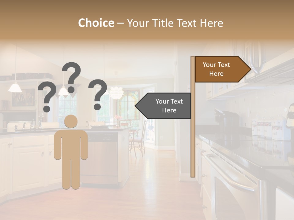 Wide Angle Shelves Interiors PowerPoint Template