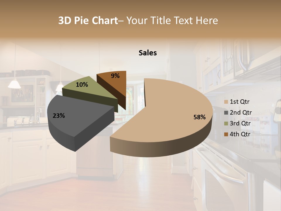 Wide Angle Shelves Interiors PowerPoint Template