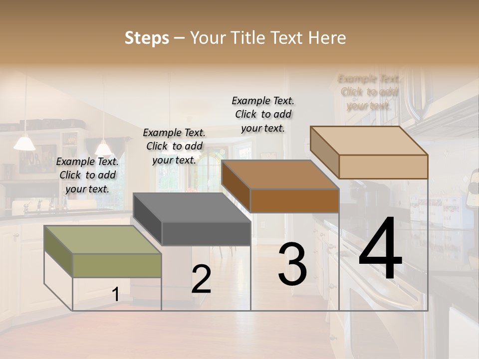 Wide Angle Shelves Interiors PowerPoint Template