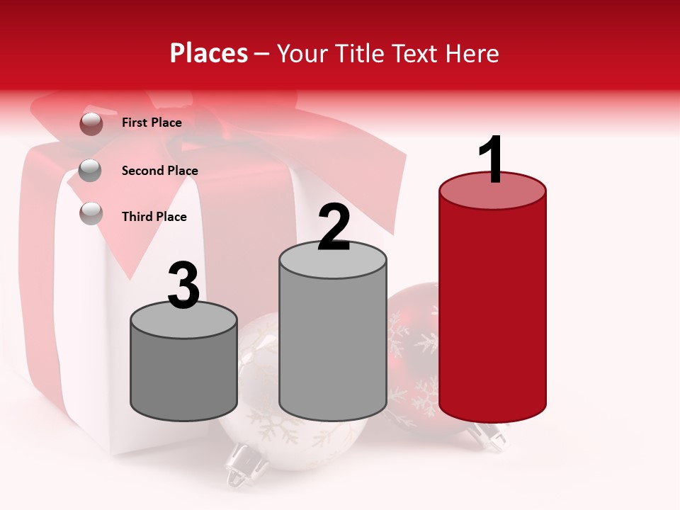 Christmas Design Bow PowerPoint Template