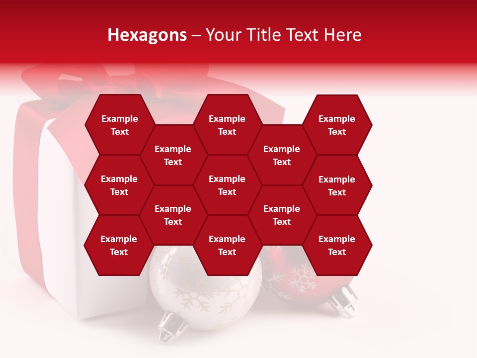 Christmas Design Bow PowerPoint Template