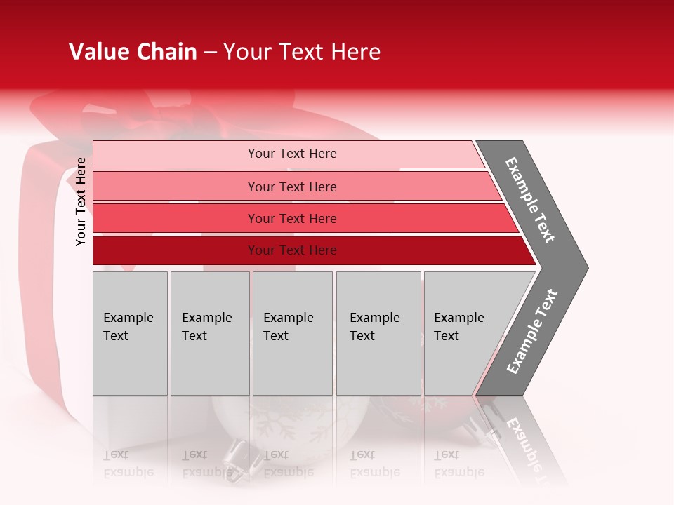 Christmas Design Bow PowerPoint Template